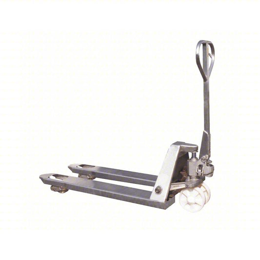 Pallet Jack: 5,500 lb Load Capacity, 48 in L x 6 5/16 in W, 20 1/2 in, 7 7/8 in, Narrow Fork