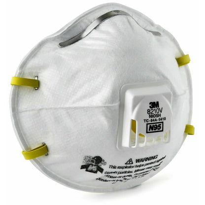 3M N95 Particulate Respirator USA Made, 8210V, White