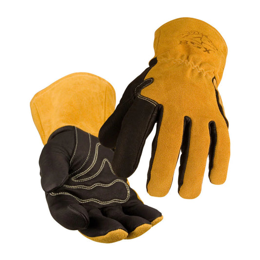 Black Stallion BM88 Pigskin & Cowhide MIG Welding Gloves, Natural/Black