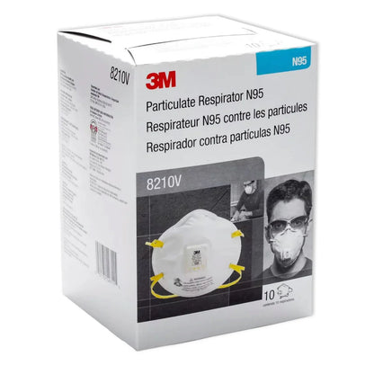 3M N95 Particulate Respirator USA Made, 8210V, White